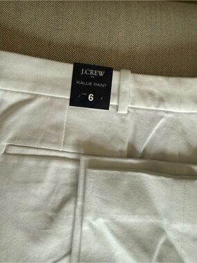 J. Crew Kallie Pant in White - Women's Tailored Dress Trousers